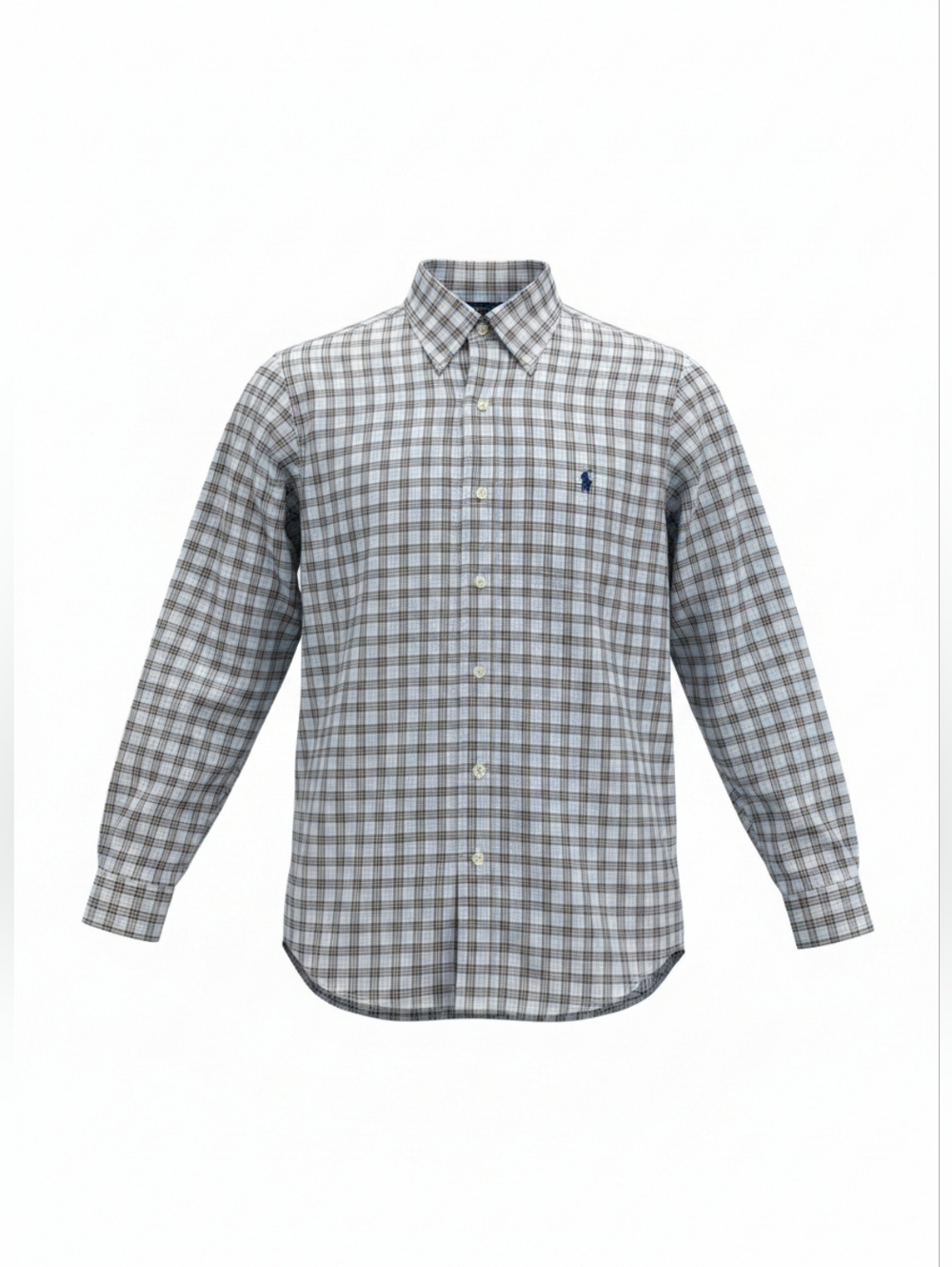 Polo by Ralph Lauren Plaid Classic Fit Performance Long-Sleeve Button-Down Shirt